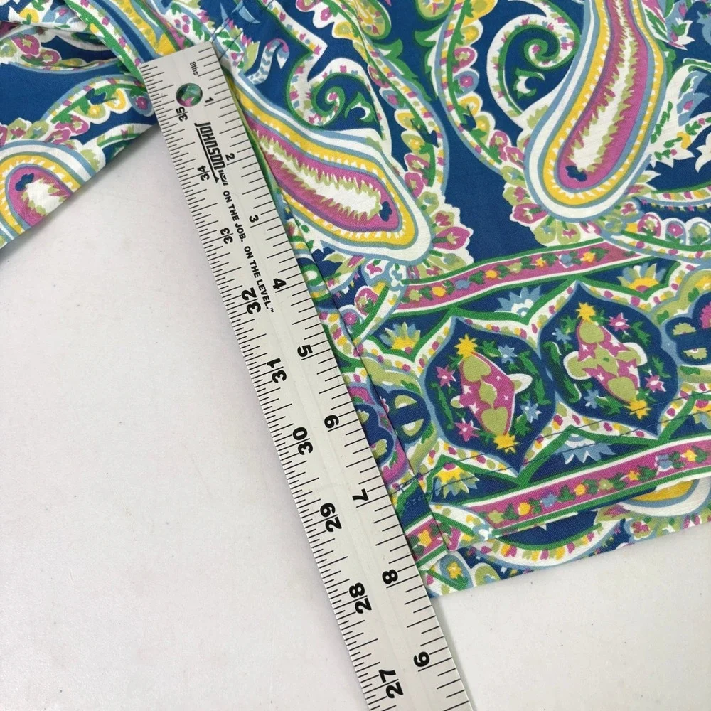 Polo Ralph Lauren Swim Trunks Mens XXL Blue Green Pink Paisley Board Shorts